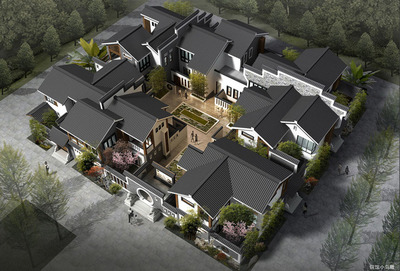 古建四合院设计案例效果图 传统与创新的融合